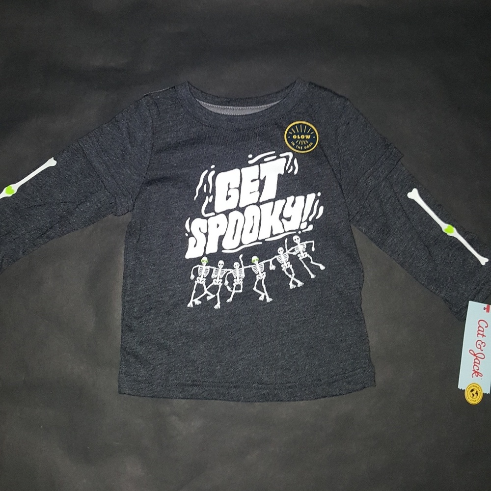 Cat & Jack Glow in the Dark Halloween Tee